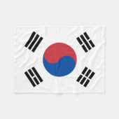 South Korea Flag フリースブランケット (正面(横))