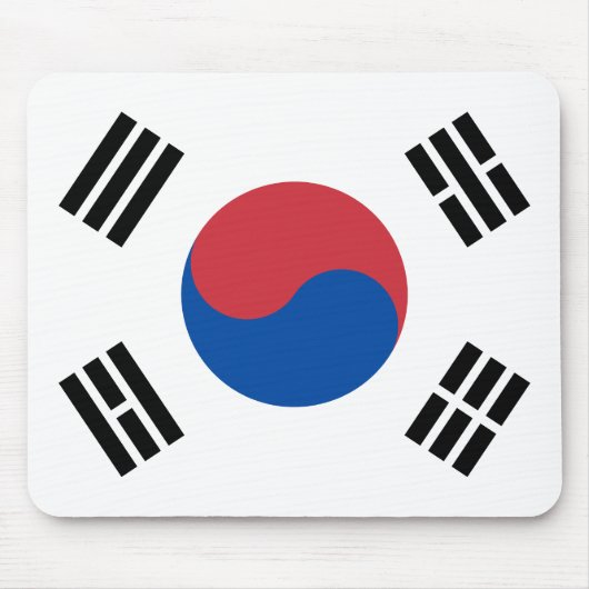 South Korea Flag マウスパッド (正面)