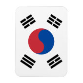South Korea Flag マグネット (縦)