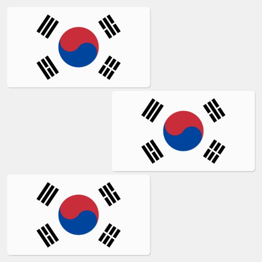 South Korea Flag ラベル (グループ)