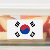South Korea Flag ラベル (貼付)