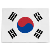 South Korea Flag ラージペーパーバッグ (正面)