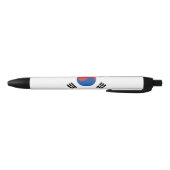 South Korea Flag 黒ボールペン (ボトム)