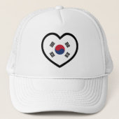 South Korea Flag Heart キャップ (正面)