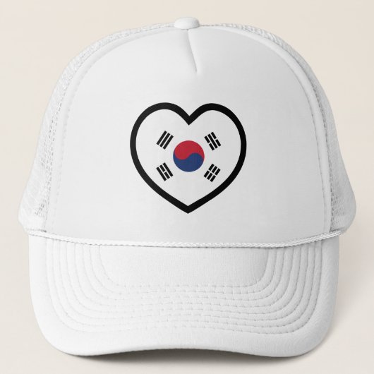 South Korea Flag Heart キャップ (正面)