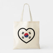 South Korea Flag Heart トートバッグ (裏面)