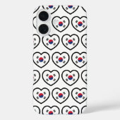South Korea Flag Heart Case-Mate iPhoneケース (裏面)