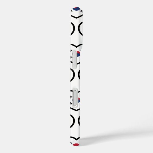 South Korea Flag Heart Case-Mate iPhoneケース (裏面 / 右)