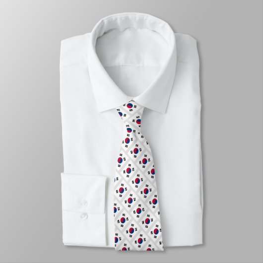 South Korea flag pattern neck tie ネクタイ (タイ)