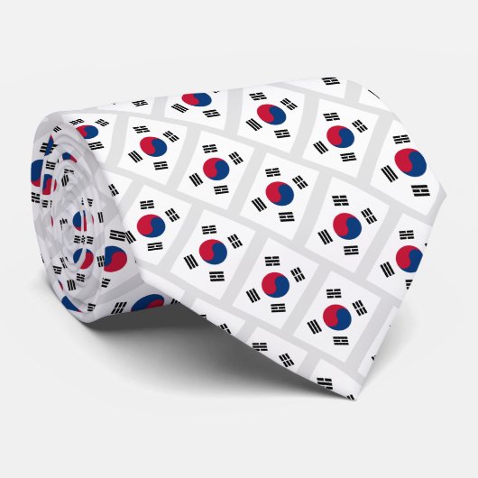 South Korea flag pattern neck tie ネクタイ (ロール)