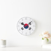 South Korea Flag Wall Clock - South Korea flag ラウンド壁時計 (ホーム)