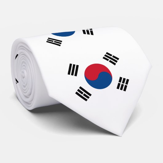South Korea flag - Yin Yang ネクタイ (ロール)