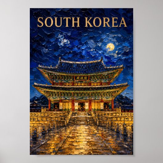 South Korea: Mystic Night Seoul Art Souvenir ポスター (正面)