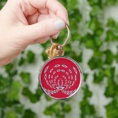 South Korea Polka Dot flag キーホルダー (手)