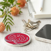 South Korea Polka Dot flag キーホルダー (側面)