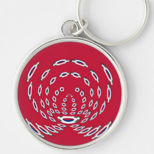 South Korea Polka Dot flag キーホルダー
