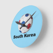 South Korea Soccer ラウンド壁時計 (傾斜)