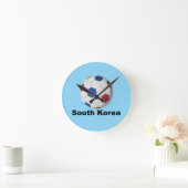 South Korea Soccer ラウンド壁時計 (ホーム)