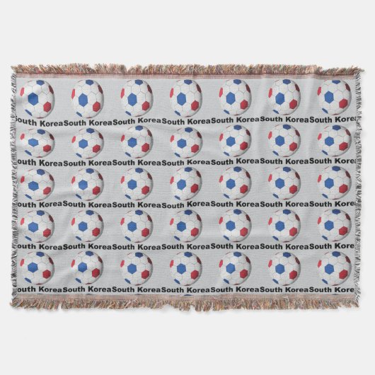 South Korea Soccer blanket スローブランケット (正面)