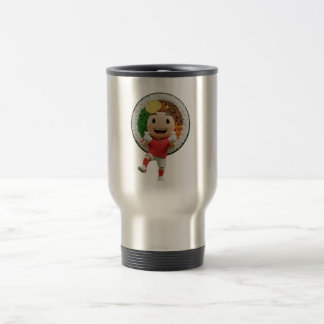 South Korea Soccer Travel Mug - Funny Kimbap Footb トラベルマグ