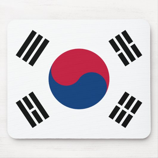South Korea (South Korean) Flag マウスパッド (正面)