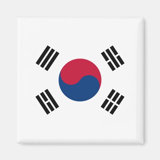 South Korea (South Korean) Flag マグネット (正面)