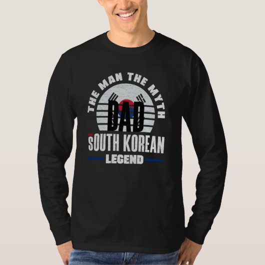 South Korea South Korean South Korea Flag Fathers  Tシャツ (正面)