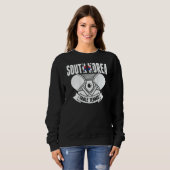 South Korea Table Tennis   Support Korean Ping Pon スウェットシャツ (正面フル)