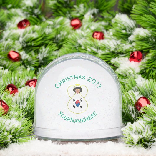 South Korean Angel Christmas Flag Personalized (クリスマス)
