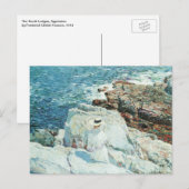 South Ledges, Frederick Childe HasssamによるAppledore ポストカード (正面/裏面)