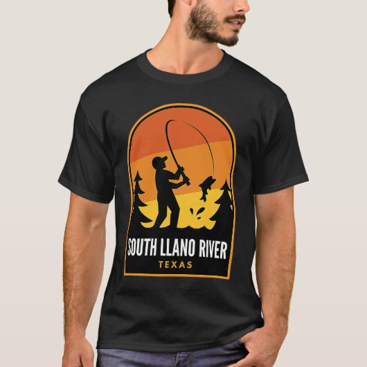 South Llano River Texas Fishing Tシャツ (正面)