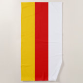 South Ossetia Flag ビーチタオル (正面)