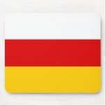South Ossetia Flag マウスパッド<br><div class="desc">Patriotic flag of South Ossetia.</div>