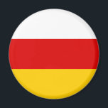 South Ossetia Flag マグネット<br><div class="desc">Patriotic flag of South Ossetia.</div>