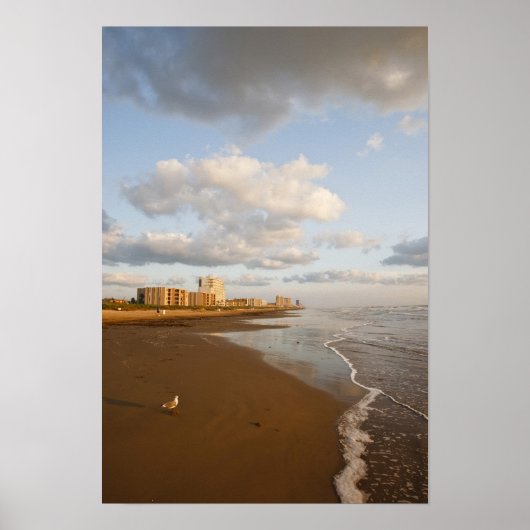 South Padre Island,テキサス州，アメリカ合衆国リゾートホテル， ポスター (正面)