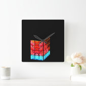 ～South Pointe Tower～ SOUTH カスタマイズ POINTE TOWER,  スクエア壁時計 (ホーム)