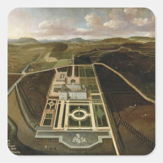 South Prospect of Hampton Court, Herefordshire, c. スクエアシール (正面)