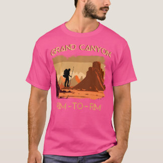 South RimからNorth RimへGrand Canyonハイキングin Arizon Tシャツ