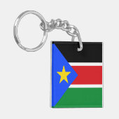 South Sudan Flag キーホルダー (正面左)