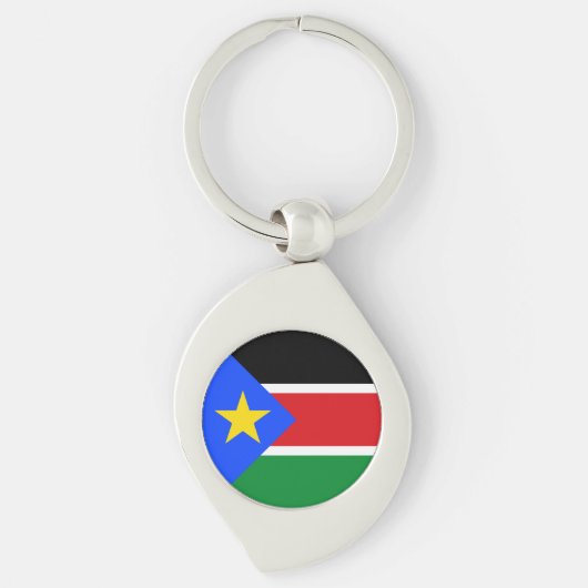 South Sudan Flag キーホルダー (正面)