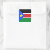 South Sudan Flag スクエアシール (バッグ)