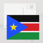 South Sudan Flag ポストカード (正面/裏面)