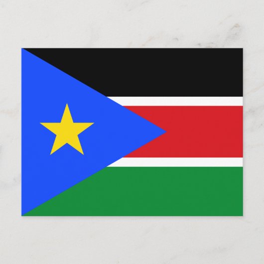 South Sudan Flag ポストカード (正面)