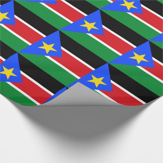 South Sudan Flag ラッピングペーパー (角)