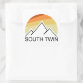South Twin Mountain New Hampshire Retro スクエアシール (バッグ)