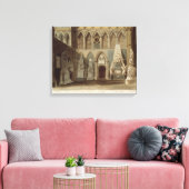 South View of Poet's Corner, 'Westmiからのプレート27 キャンバスプリント (インサイチュ (リビング))