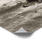 South Wall Lighthouse with Howth Hill ポスター (角)