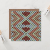 South West American Indian Style Patterned Art カード (正面/裏面インサイチュ)
