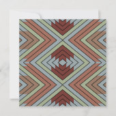 South West American Indian Style Patterned Art カード (正面)