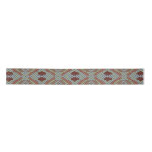 South West American Indian Style Patterned Art サテンリボン (正面)